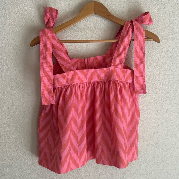 Ulla Johnson Iris Tank Top | Bougainvillea pink & orange print | size 0 - Picture 5 of 10